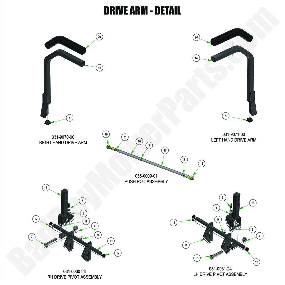 2024 Rebel & Rebel X - Drive Arm - Detail